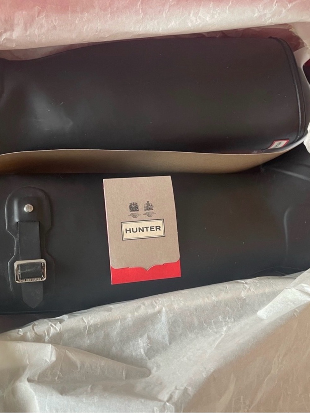 Hunter Black Men’s Toiletry Roll with Buckle